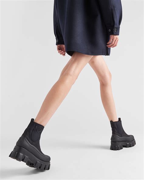 prada monolith sandals dupe|monolith re nylon gabardine boots.